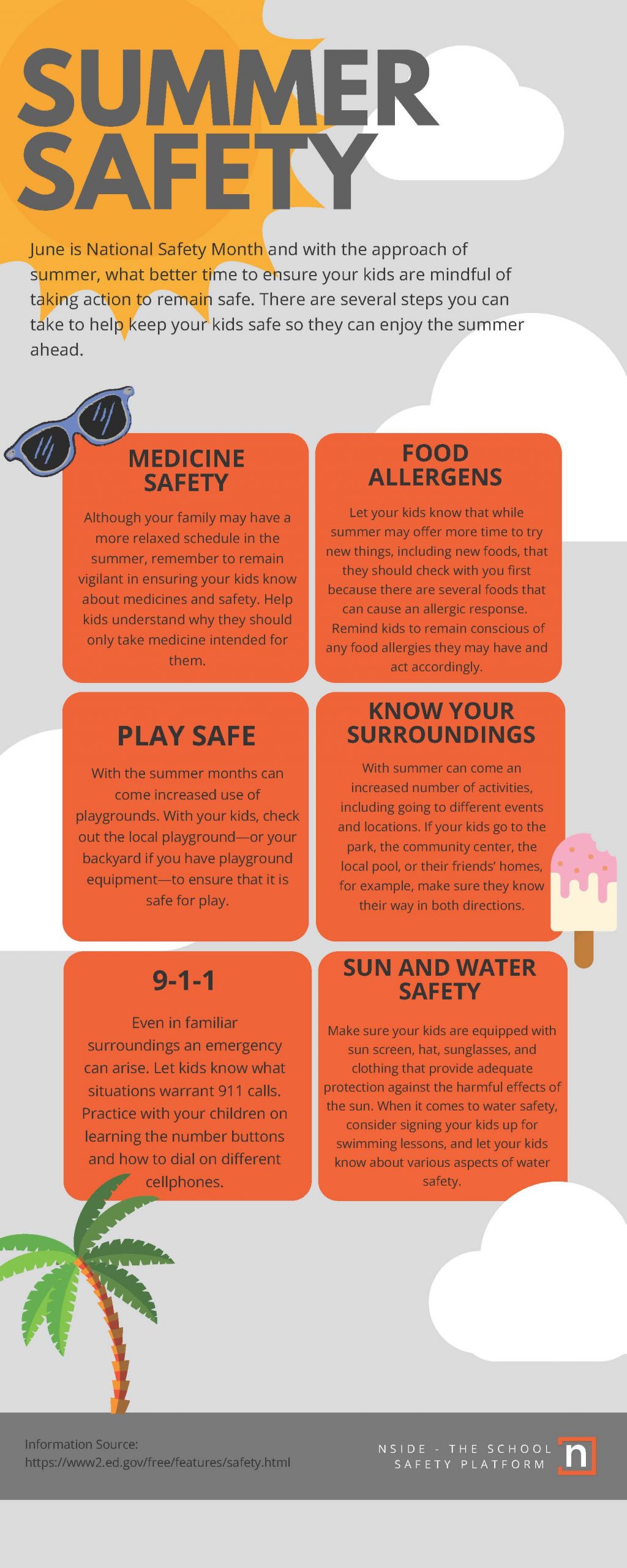 summer safety infographic- nside the school safety platform